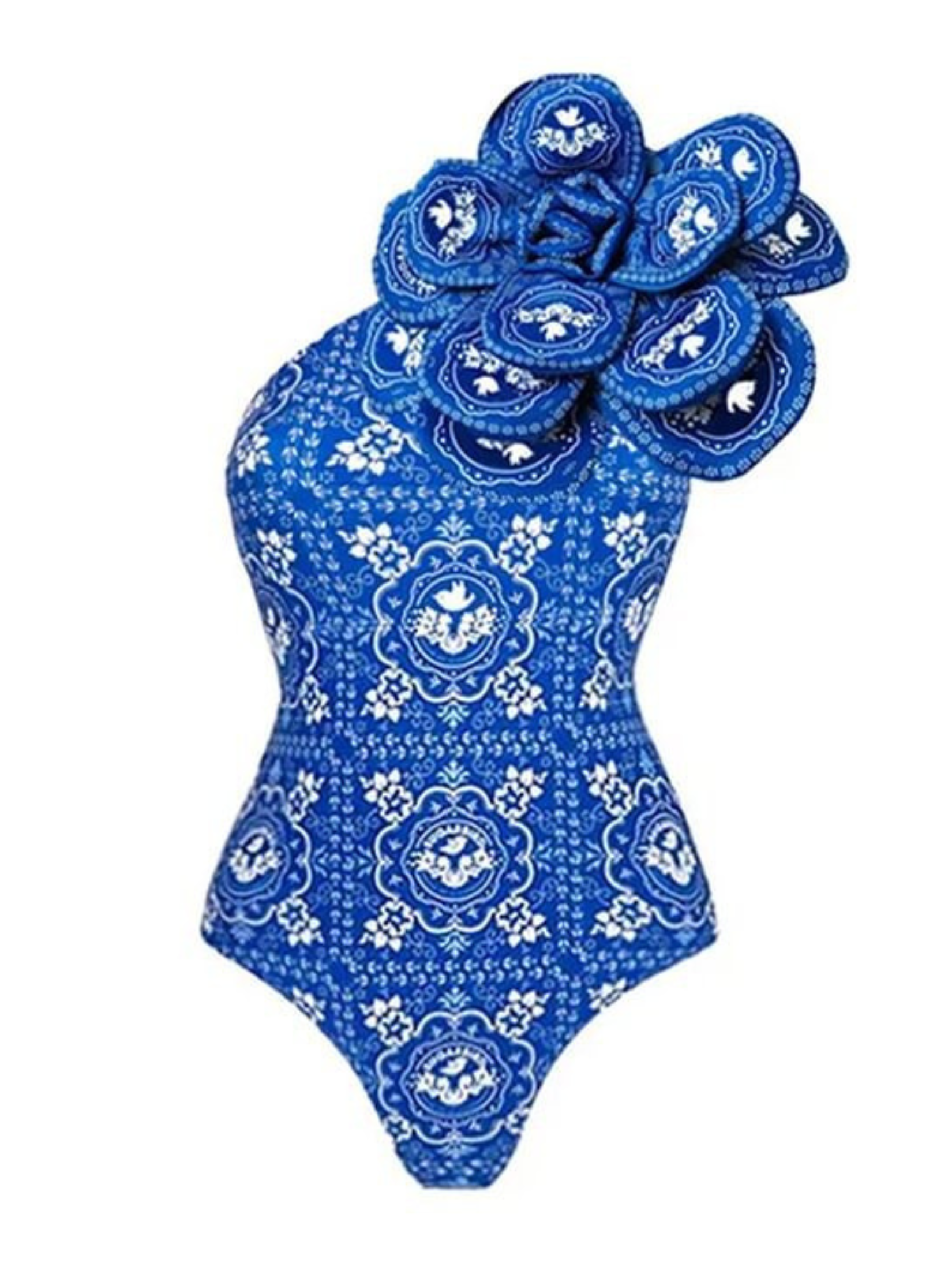 3D FLOWER APPLIQUE BODYSUIT