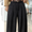 CORDUROY BELTED WIDE-LEG PANTS