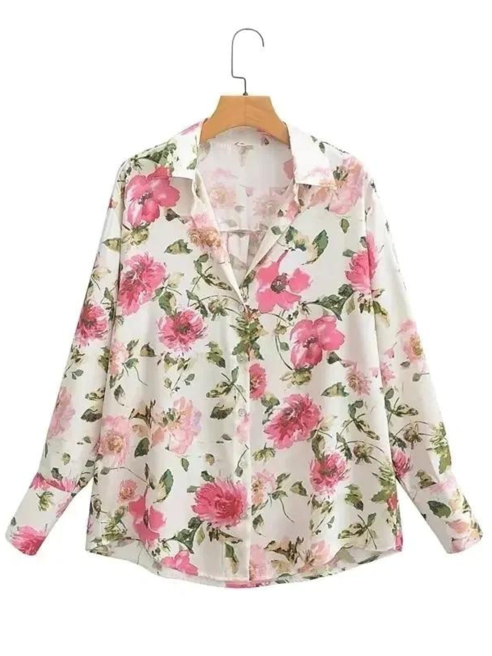 LUCIA FLORAL SHIRT (WHITE)