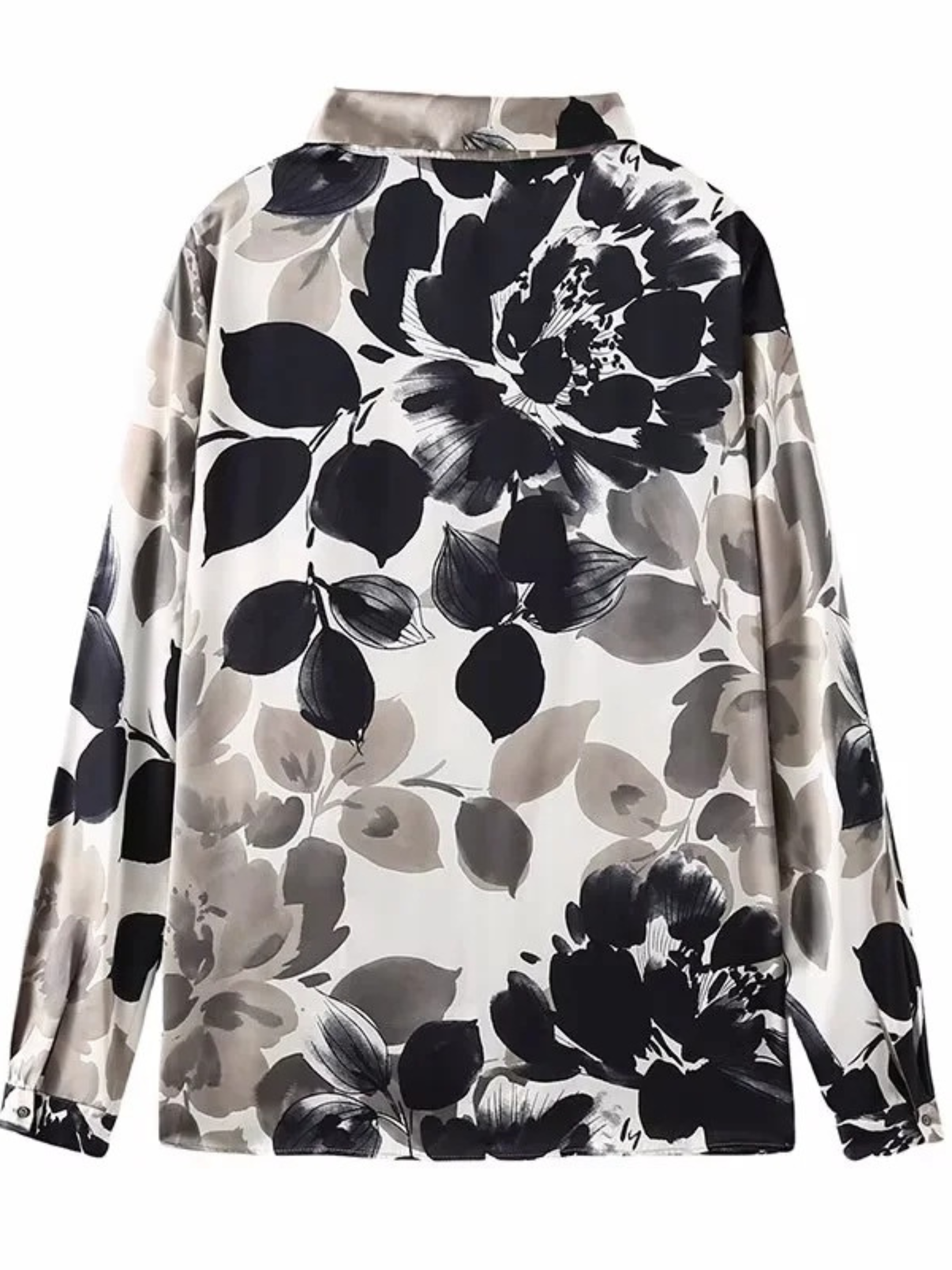 PRINTED SATIN SHIRT