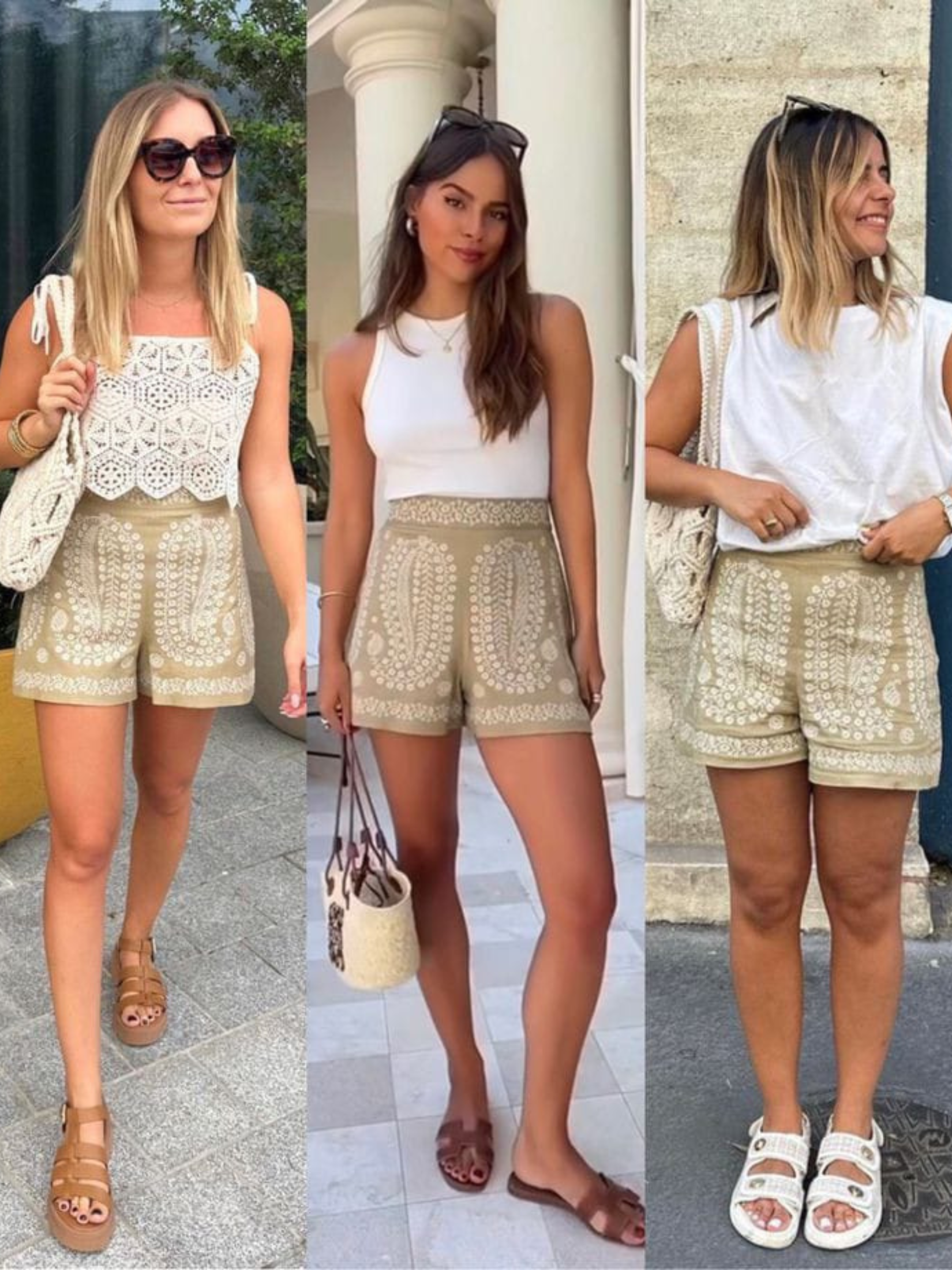 BOHO EMBROIDERED SHORTS