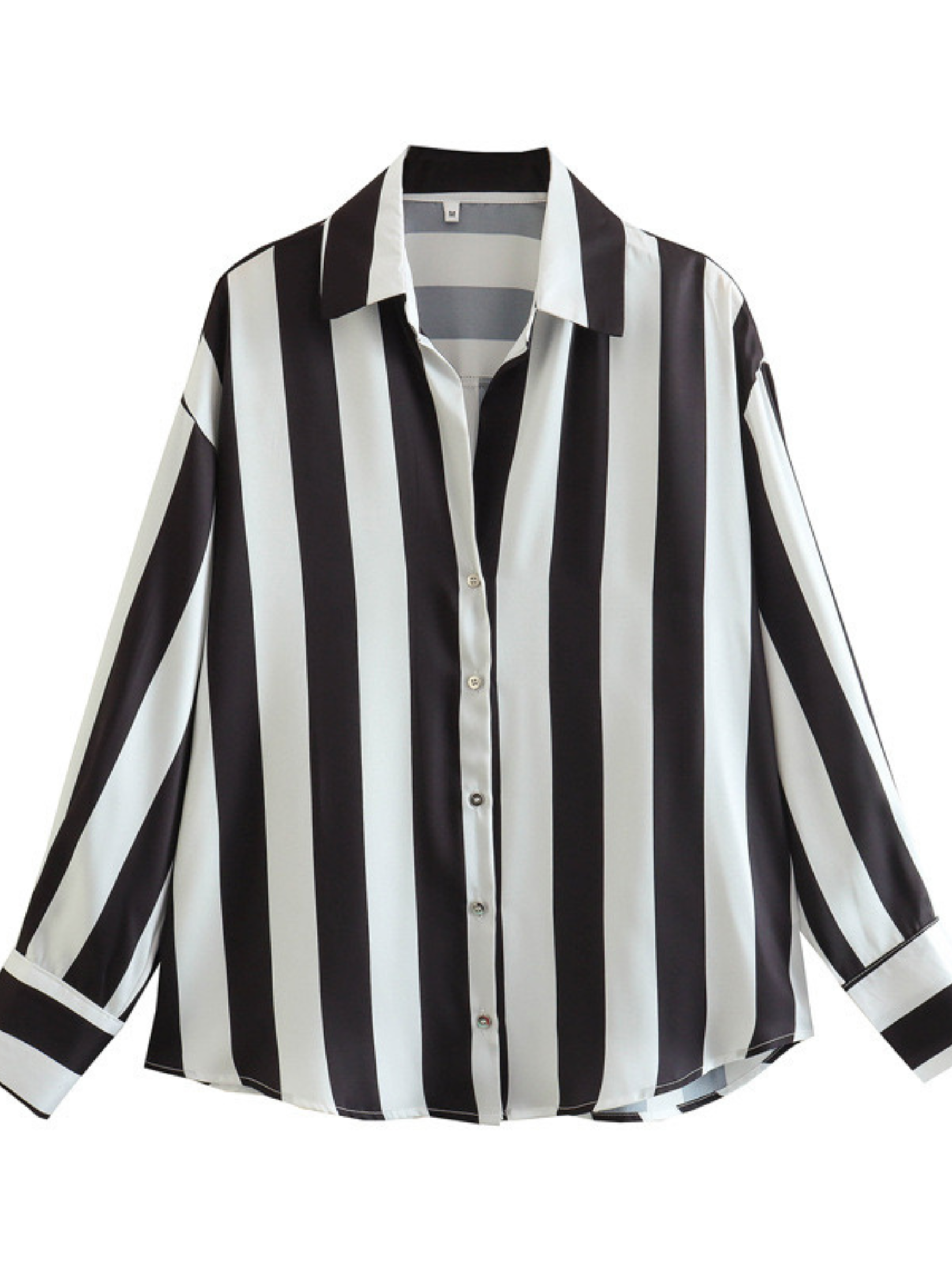 SATIN STRIPED SHIRT