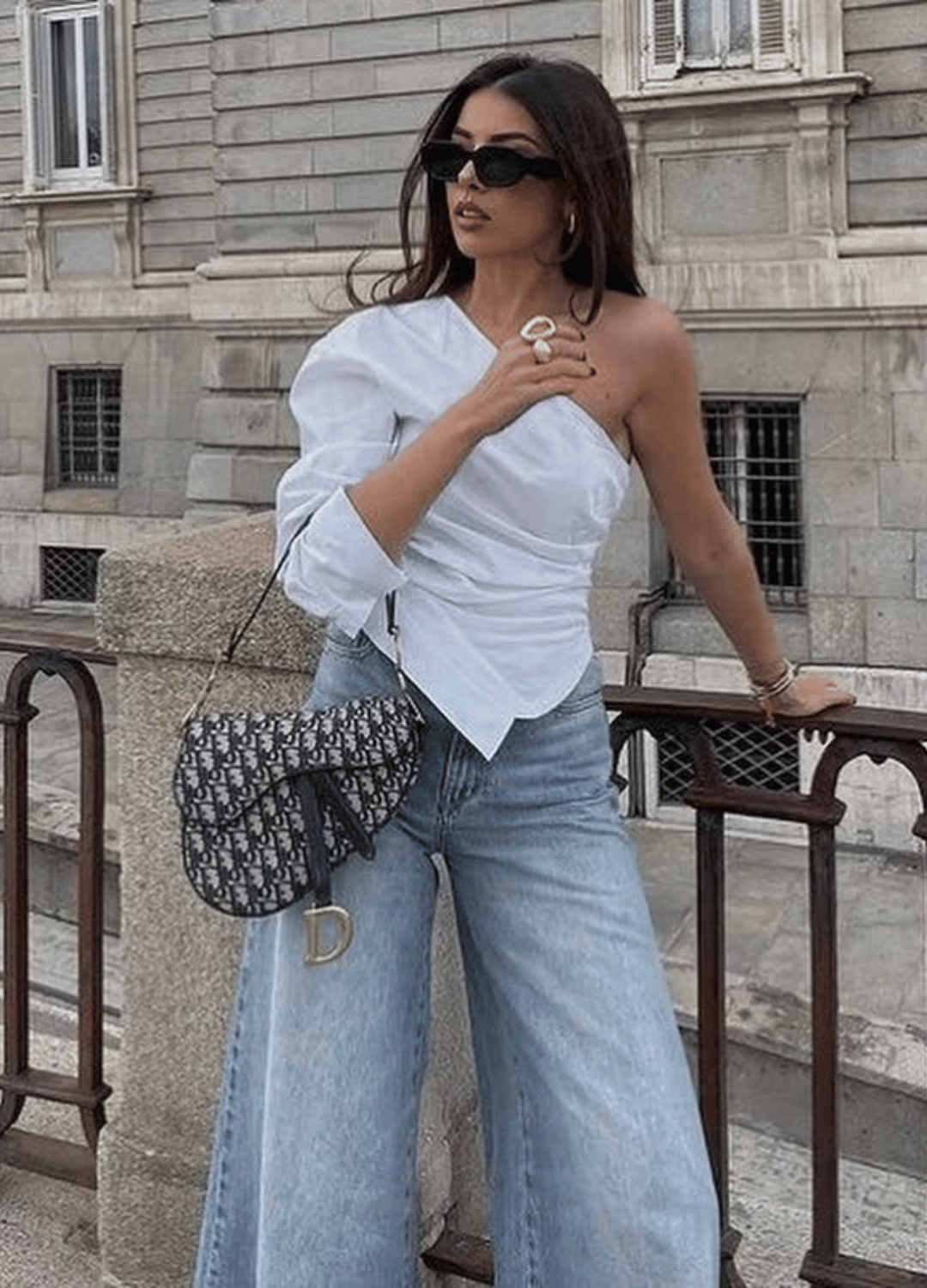 ONE SIDE SHOULDER SHIRT BLOUSE